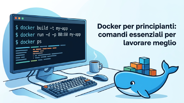 Docker per principianti: 15 comandi essenziali + workflow reale